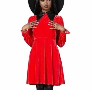 Killstar Catherdal II skater dress red plus size 3xl vampire goth
